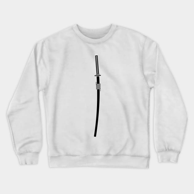 katana (black) Crewneck Sweatshirt by PabloDeChenez